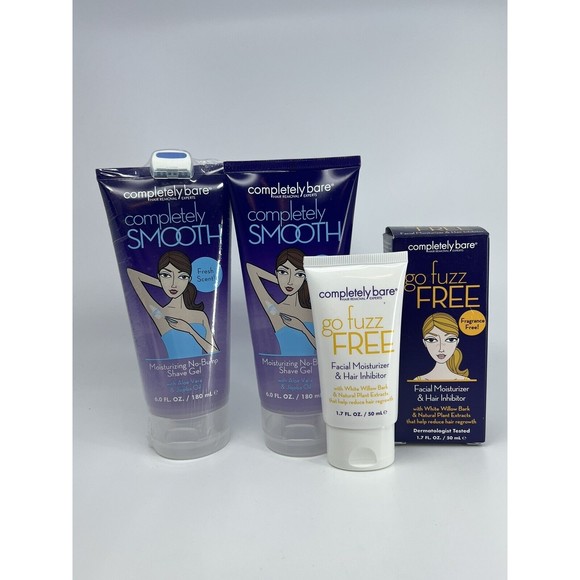 Completely Bare No-Bump Shave Gel Legs Bikini X2 PLUS Hair Inhibitor &Free Razor - Picture 14 of 14